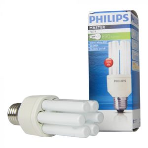 Philips master PL-Electronic 15 watt E27 827